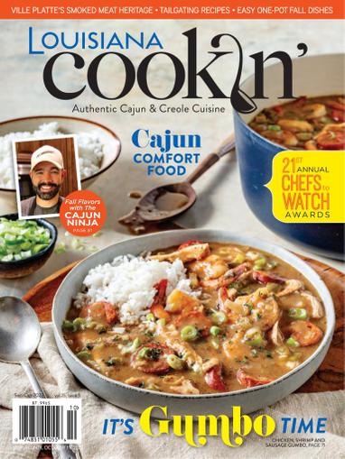 Louisiana Cookin Magazine September 1st, 2022 Issue Cover