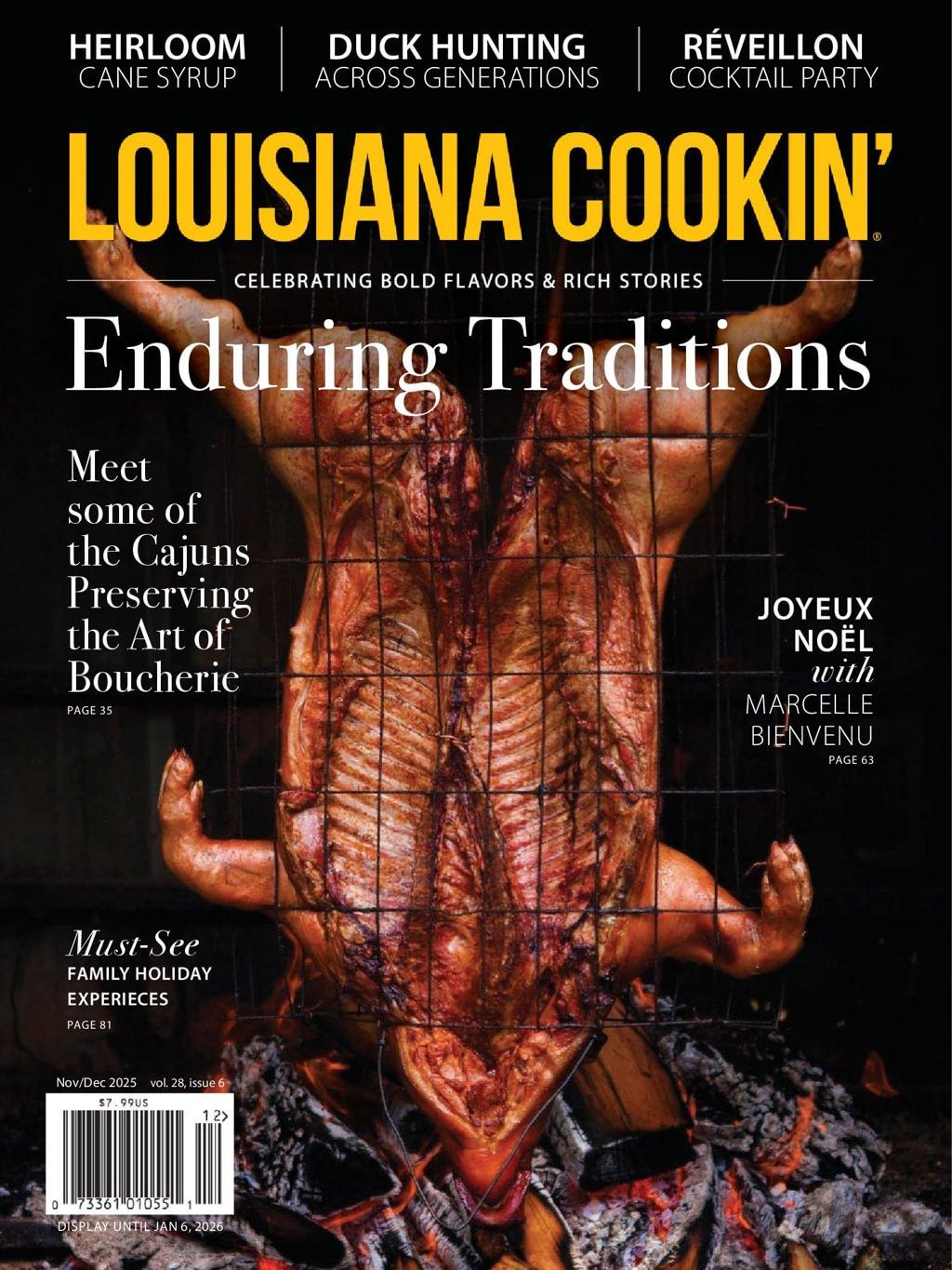 Louisiana Cookin Magazine November 1st, 2025 Issue Cover