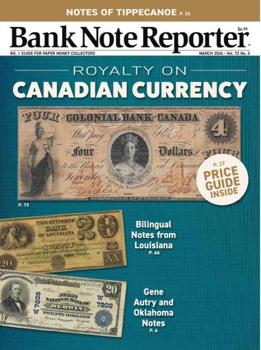 Banknote Reporter Magazine March 1st, 2024 Issue Cover