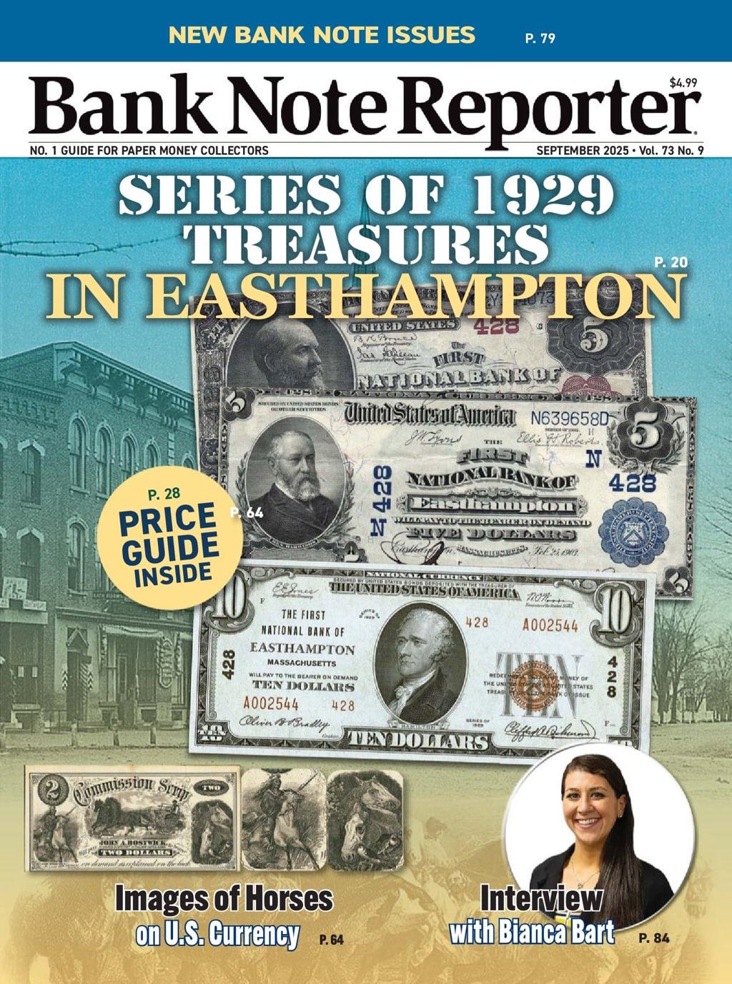 Banknote Reporter Magazine Subscription                    September 1st, 2025 Issue