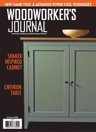 Woodworker's Journal Magazine February 1st, 2023 Issue Cover