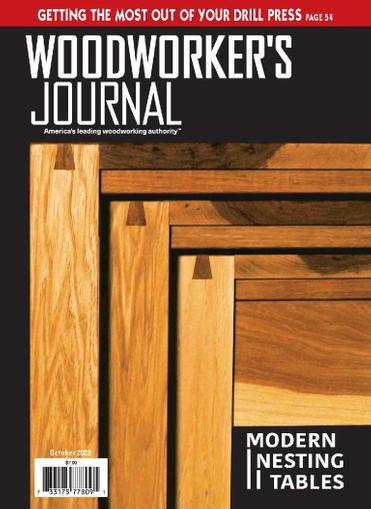 Woodworker's Journal Magazine October 1st, 2023 Issue Cover