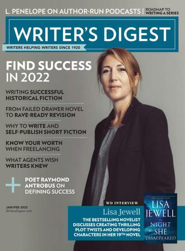 Writer's Digest Magazine January 1st, 2022 Issue Cover