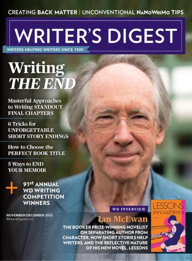 Writer's Digest Magazine November 1st, 2022 Issue Cover
