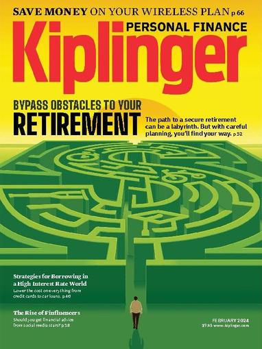 Kiplinger's Personal Finance Magazine February 1st, 2024 Issue Cover