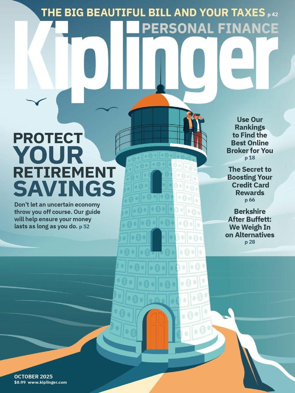 Kiplinger's Personal Finance Magazine Subscription                    October 1st, 2025 Issue