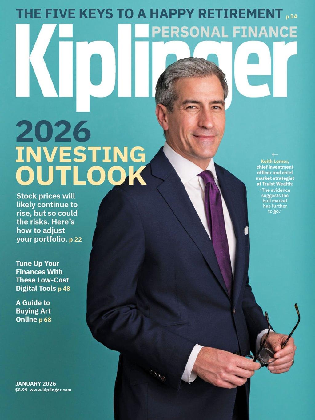 Kiplinger's Personal Finance Magazine January 1st, 2026 Issue Cover