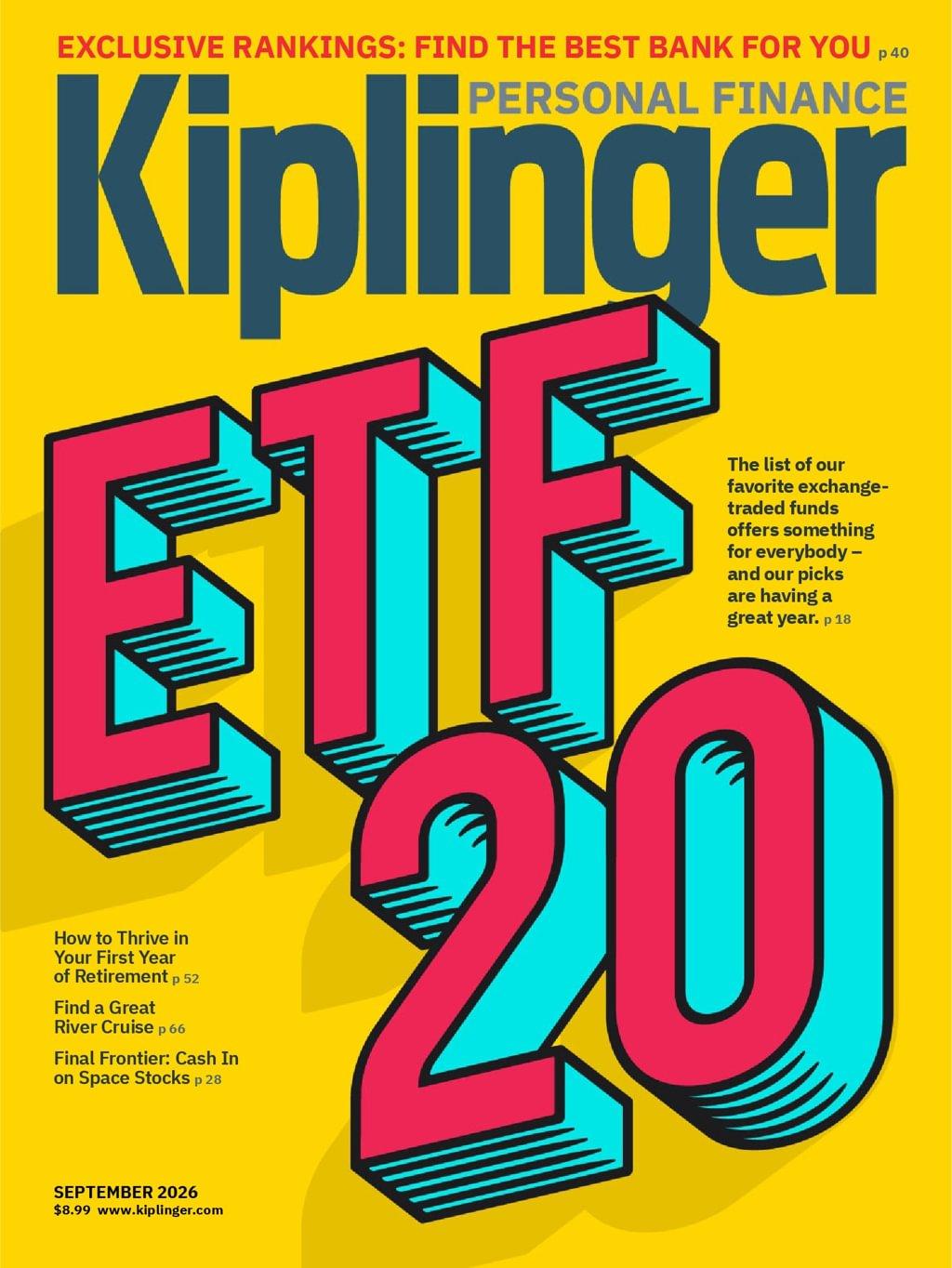 Kiplinger's Personal Finance Magazine September 1st, 2026 Issue Cover