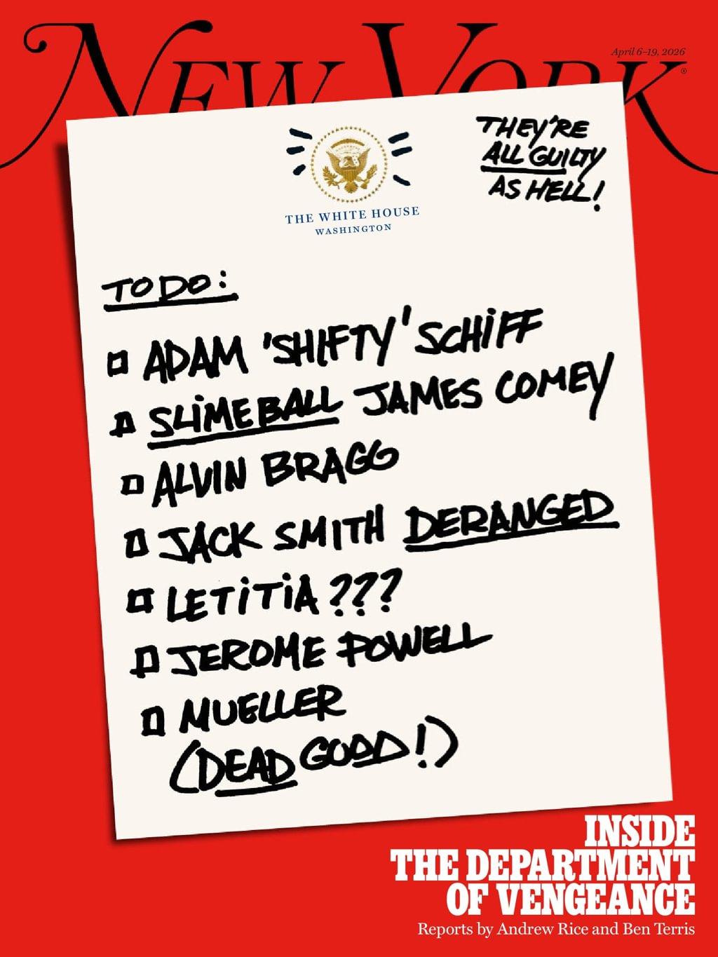 New York Magazine April 6th, 2026 Issue Cover