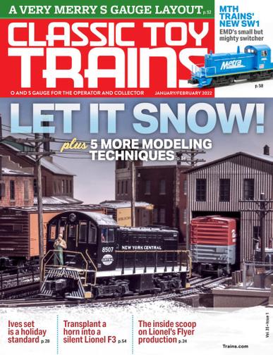 Classic Toy Trains Magazine January 1st, 2022 Issue Cover