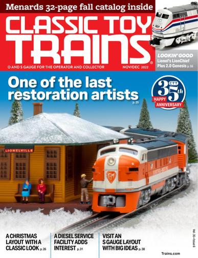 Classic Toy Trains Magazine November 1st, 2022 Issue Cover