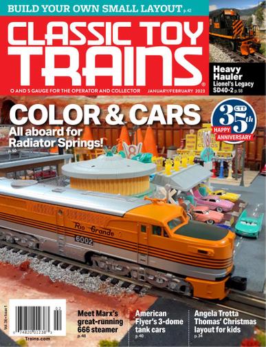 Classic Toy Trains Magazine January 1st, 2023 Issue Cover