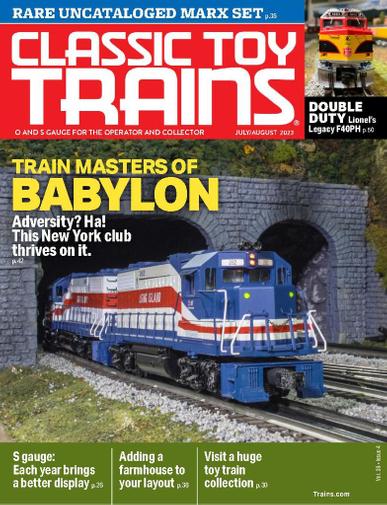 Classic Toy Trains Magazine July 1st, 2023 Issue Cover