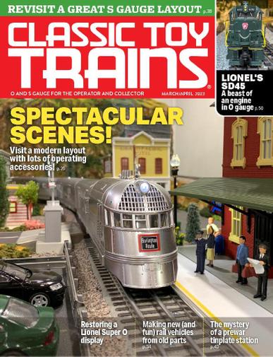 Classic Toy Trains Magazine March 1st, 2023 Issue Cover