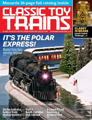 Classic Toy Trains Magazine November 1st, 2023 Issue Cover