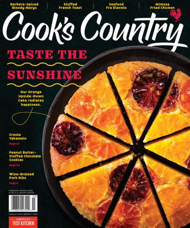 Cook's Country Magazine February 1st, 2022 Issue Cover