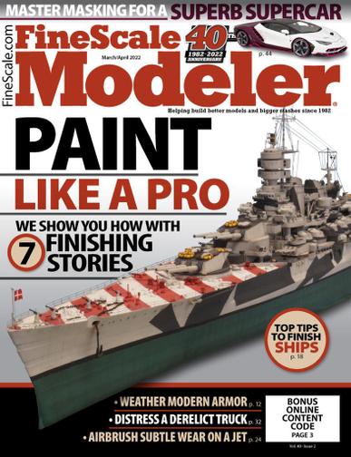 Finescale Modeler Magazine March 1st, 2022 Issue Cover