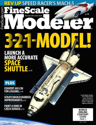 Finescale Modeler Magazine November 1st, 2023 Issue Cover