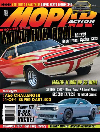 Mopar Action Magazine August 1st, 2023 Issue Cover