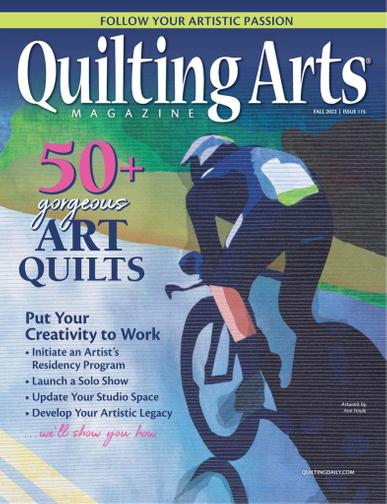 Quilting Arts Magazine August 15th, 2022 Issue Cover