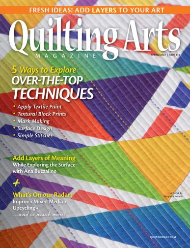 Quilting Arts Magazine February 14th, 2022 Issue Cover