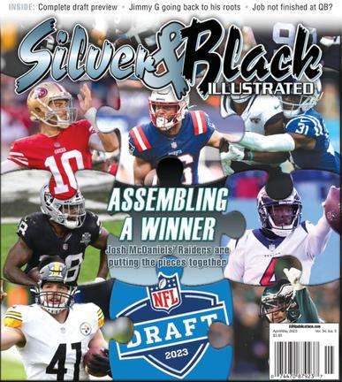 Silver & Black Illustrated Magazine Cover