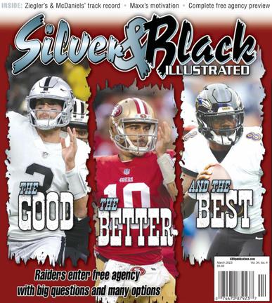 Silver & Black Illustrated Magazine Cover