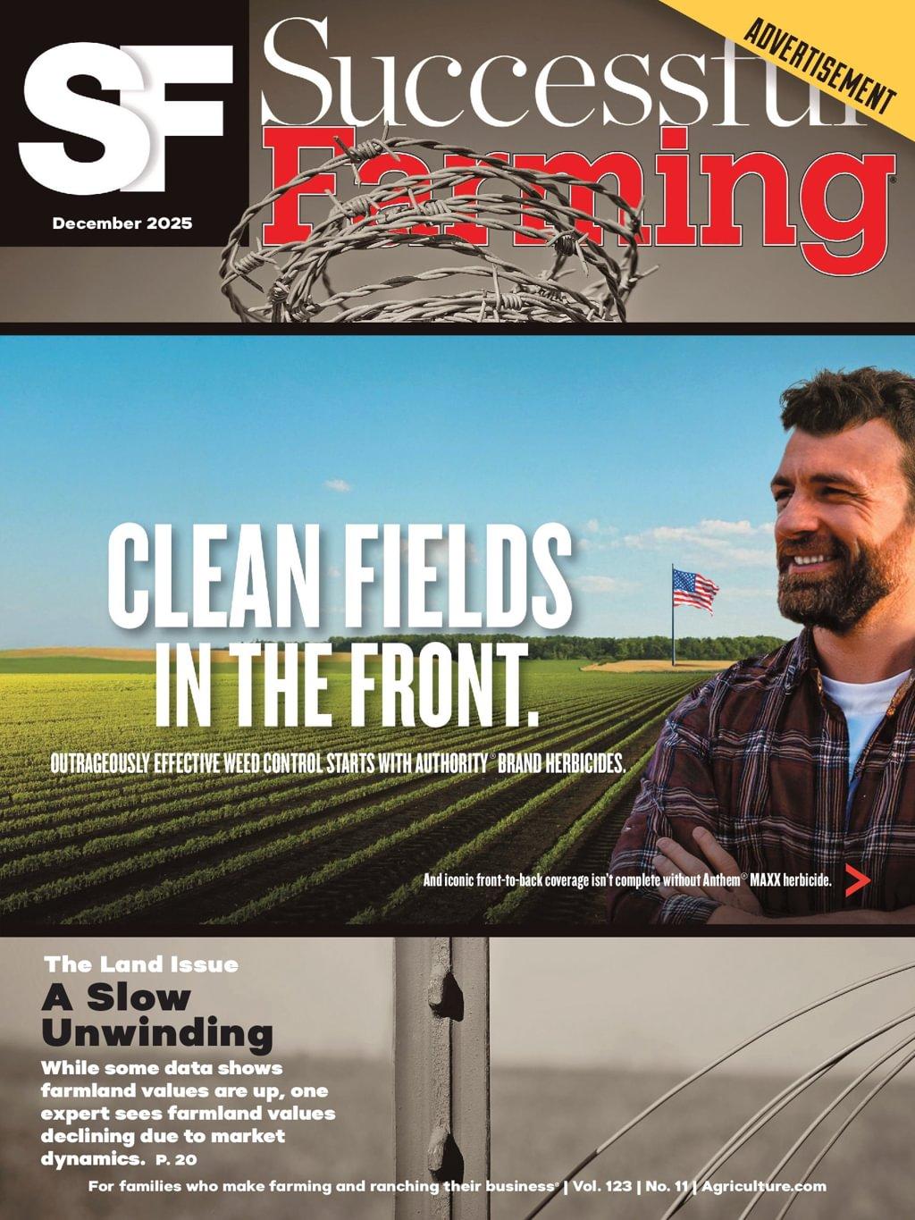 Successful Farming Magazine December 1st, 2025 Issue Cover
