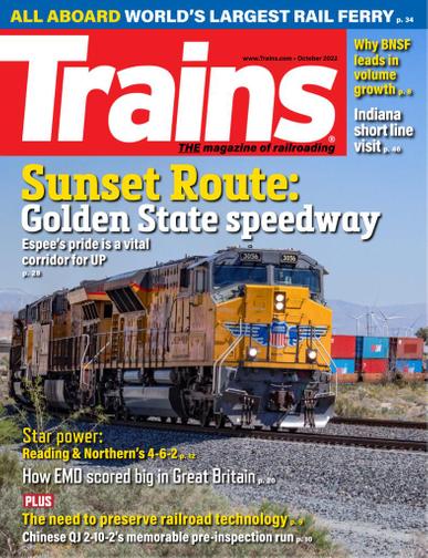 Trains Magazine October 1st, 2022 Issue Cover