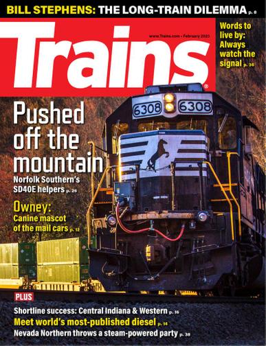 Trains Magazine February 1st, 2023 Issue Cover