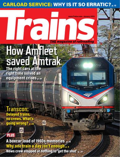 Trains Magazine January 1st, 2023 Issue Cover