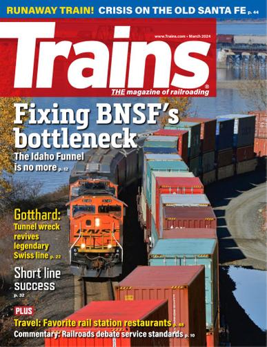Trains Magazine March 1st, 2024 Issue Cover