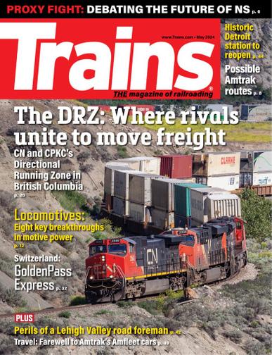 Trains Magazine May 1st, 2024 Issue Cover