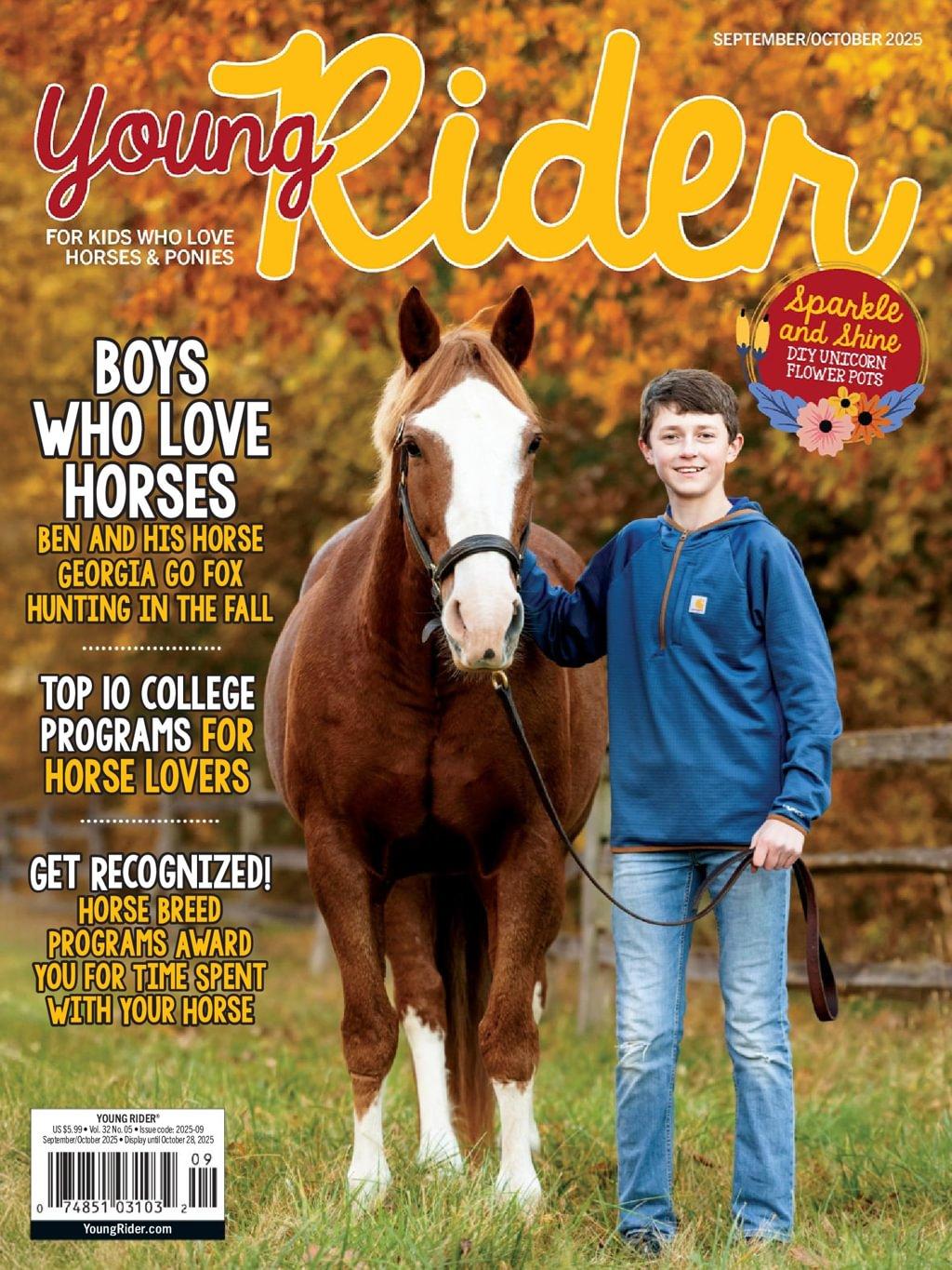 Young Rider Magazine September 1st, 2025 Issue Cover