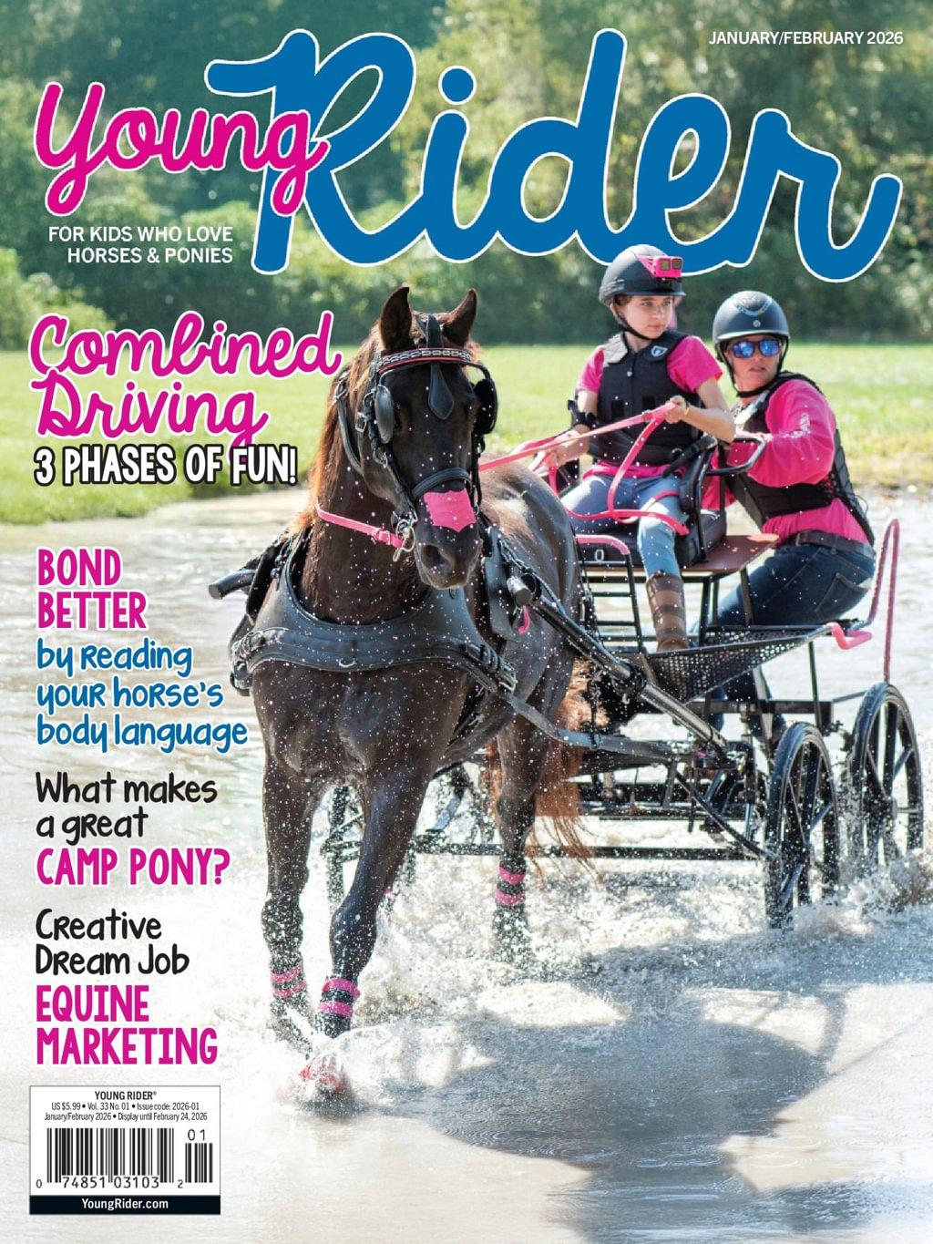Young Rider Magazine January 1st, 2026 Issue Cover
