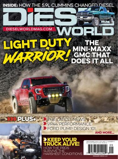 Diesel World Magazine September 1st, 2022 Issue Cover