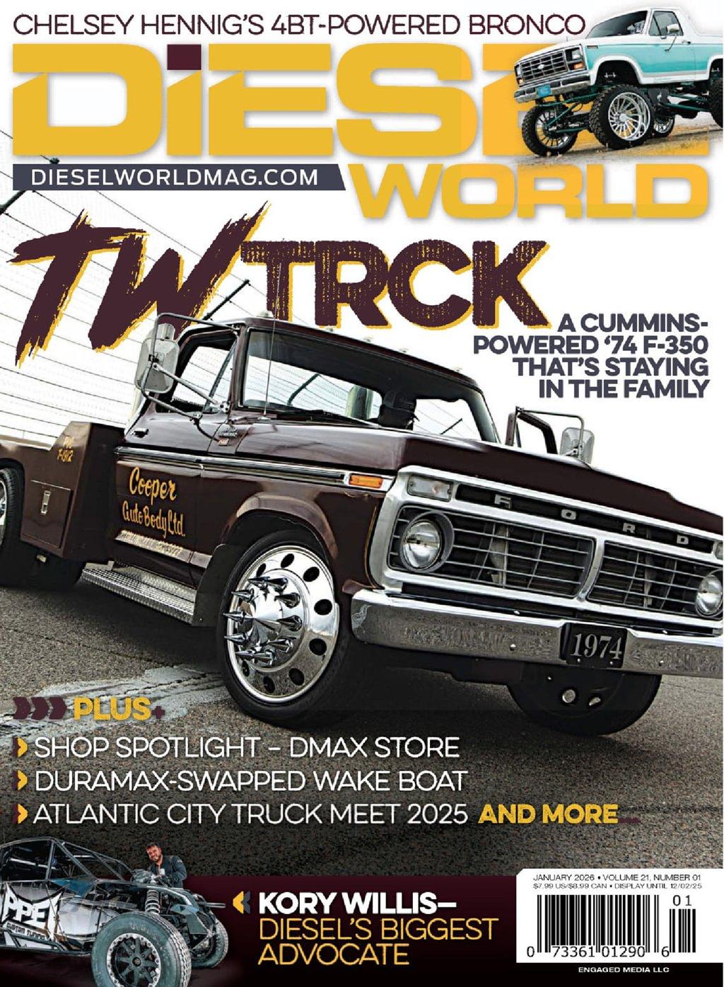 Diesel World Magazine Subscription                    January 1st, 2026 Issue