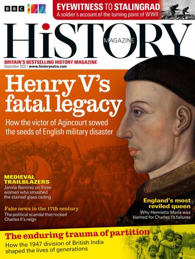 BBC History Magazine September 1st, 2022 Issue Cover