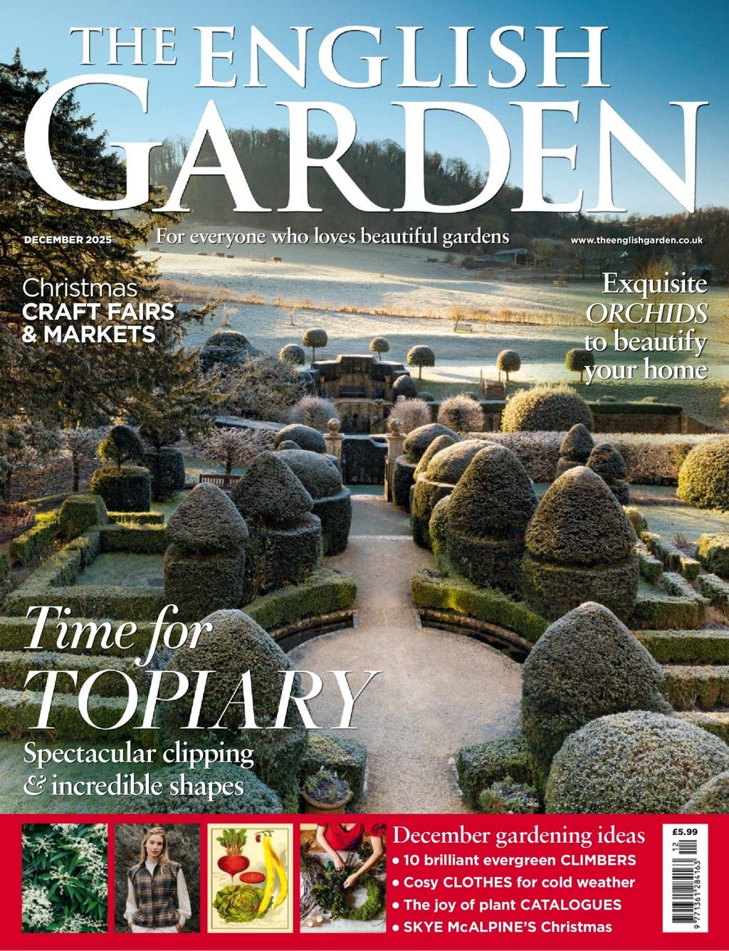 The English Garden Magazine December 1st, 2025 Issue Cover