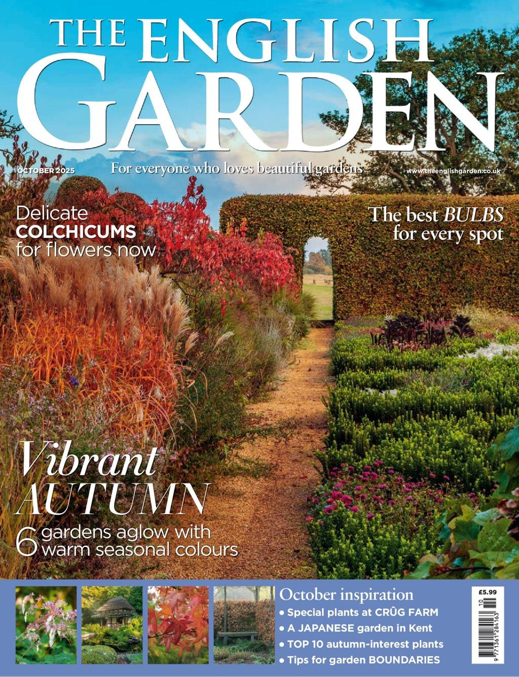 The English Garden Magazine Subscription                    October 1st, 2025 Issue