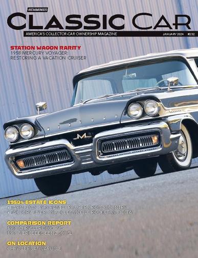 Hemmings Classic Car Magazine January 1st, 2024 Issue Cover