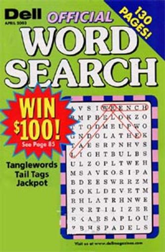 Dell Official Word Search Puzzles Magazine Cover