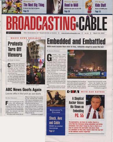 Broadcasting & Cable Magazine Cover