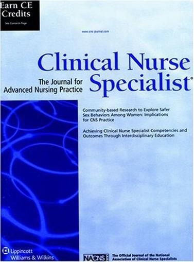 Clinical Nurse Specialist Magazine Cover