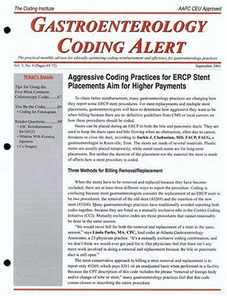 Gastroenterology Coding Alert