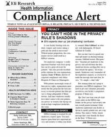 Health Information Compliance Alert