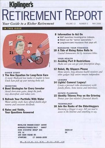 Kiplinger's Retirement Report Magazine Cover