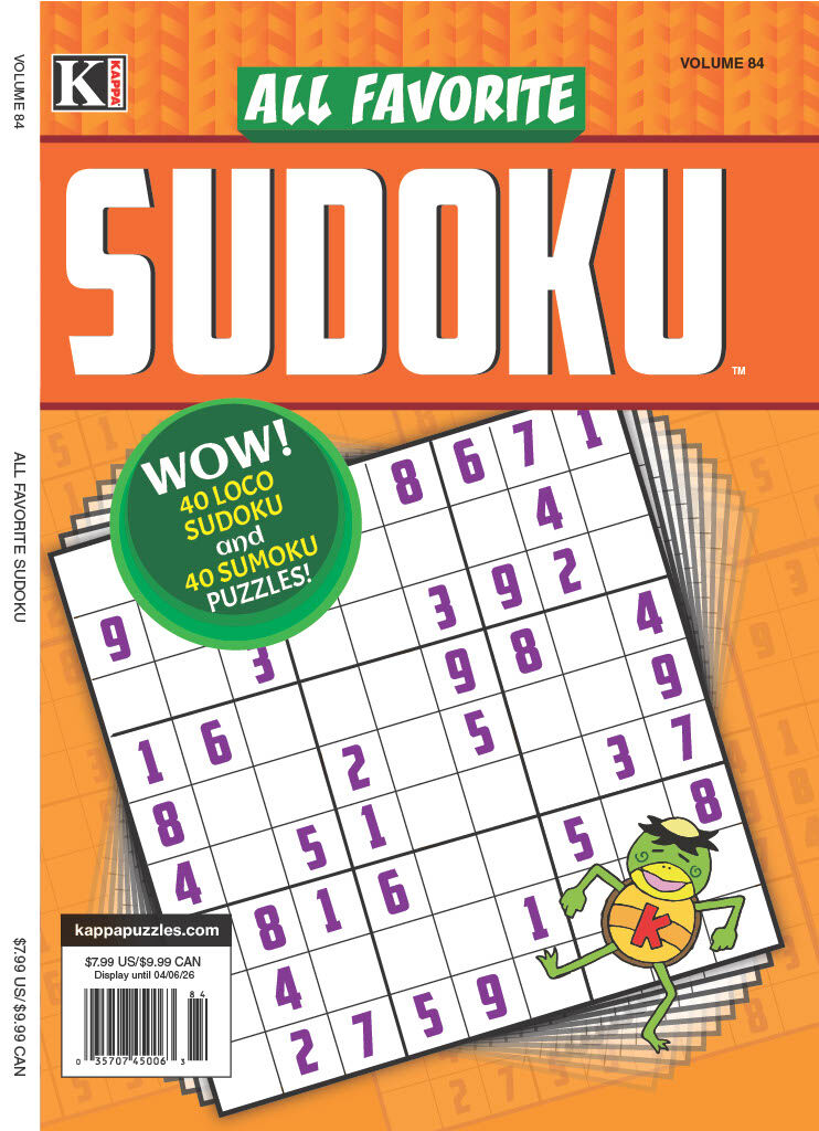All Favorite Sudoku Magazine Cover