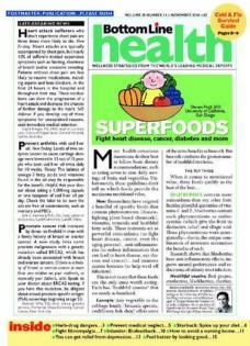 Bottom Line Health Magazine Cover