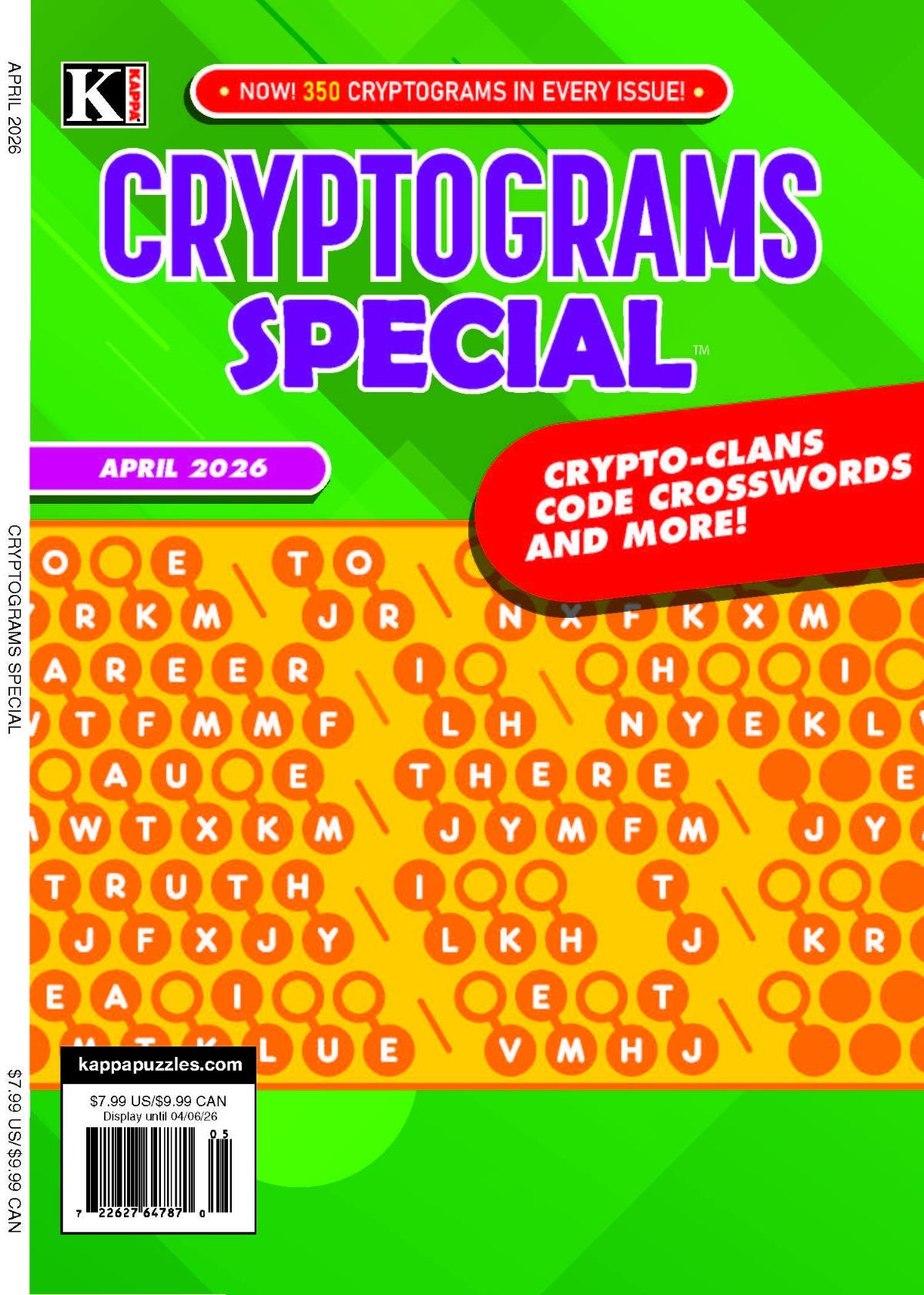 Cryptograms Special Magazine Cover
